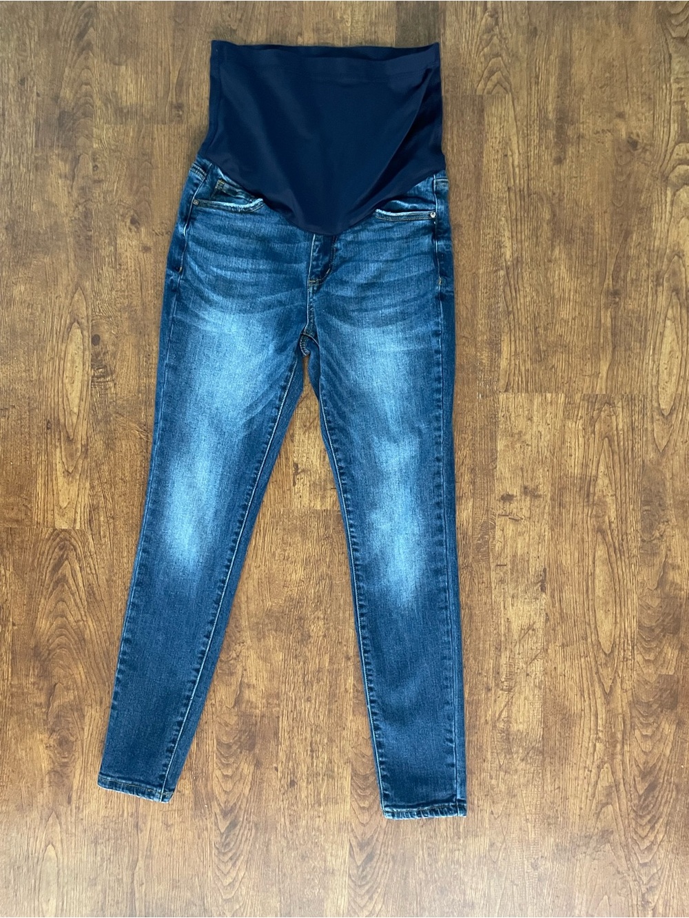 Pinkblush Dark Blue Skinny Maternity Jeans